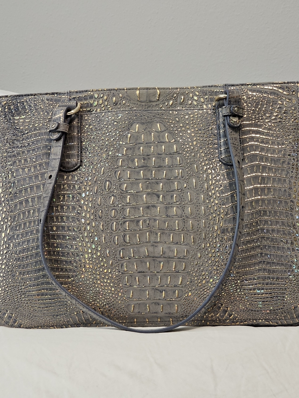 Brahmin Ashlee Women's Tote, Large & Matching Wallet in Regal Mini Melborne - Picture 3 of 12